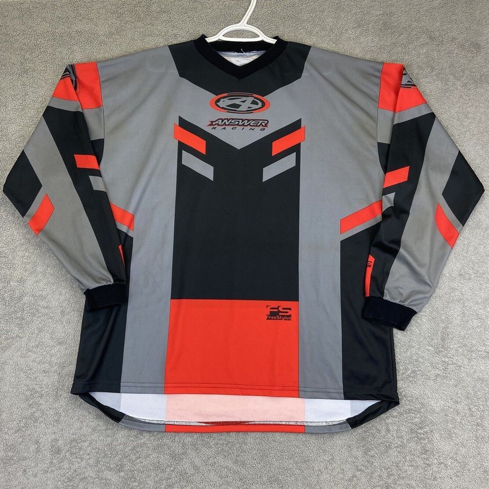 Answer Racing‎ Power Print Motocross Jersey Men's Size 2XL? Stains
